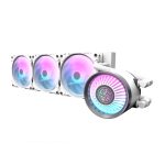 darkFlash Nebula DN360 ARGB 白 水冷/圖騰鏡面冷頭/鏈扣串接風扇/5年