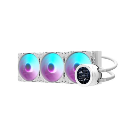 darkFlash Nebula DN360S LCD 白 水冷/2.1吋液晶/串接風扇/厚:5.2/5年