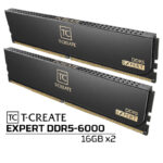 十銓 T-Create EXPERT DDR5-6000 64G(32G*2)-黑(CL38/支援XMP&EXPO)