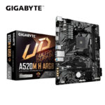 技嘉 A520M H ARGB(M-ATX/LAN 1Gb/註四年/2DIMM)8相供電