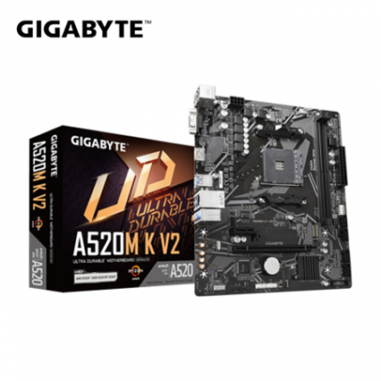 技嘉 A520M K V2(M-ATX/1A1H/LAN 1Gb/註四年)8相供電
