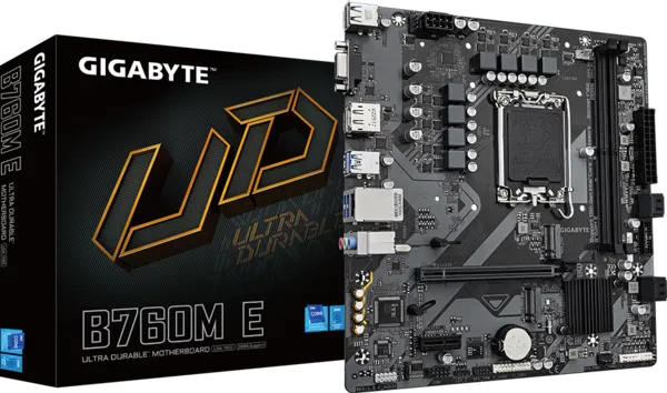 技嘉 B760M E 技嘉 B760M E(M-ATX/GbE LAN/註冊四年保/2DIMM):圖片 1