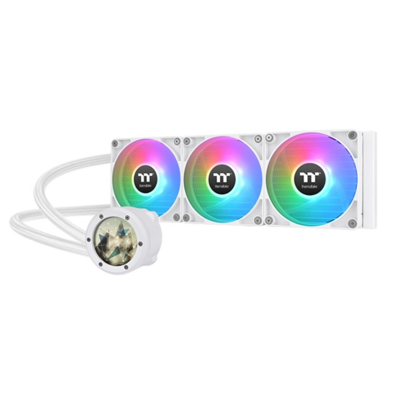 曜越 TH360 V2 Ultra ARGB Sync 主板連動( 2.1吋液晶冷頭 ) 白色 曜越 TH360 V2 Ultra ARGB Sync 主板連動( 2.1吋液晶冷頭 ) 白色:圖片 1