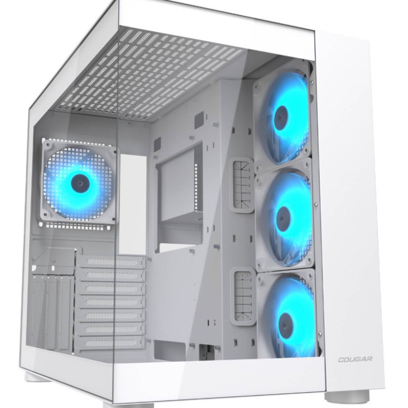 美洲獅 COUGAR FV150 RGB 白 美洲獅 COUGAR FV150 RGB 白 (ATX/Type-C/內建風扇測3後1/雙艙設計/支援BTF背插/顯卡40/U高18):圖片 1