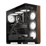 darkFlash DS900 WOOD 黑 顯卡長42.5/U高17/全景玻璃透側/ARGB風扇*4/含顯卡支架/ATX