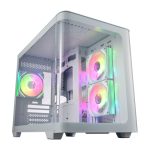 全漢 S380-WA(白) 顯卡長44.5/CPU高16/分艙設計/全景玻璃透側/M-ATX