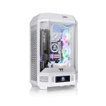曜越 The Tower 300 白 (M-ATX/全景玻璃/八角柱造型/支援BTF背插/顯卡長40cm/CPU高21cm)