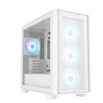 華碩 A21 PLUS 白 顯卡長38/CPU高16.5/玻璃透側/ARGB風扇*4/支援背插/M-ATX