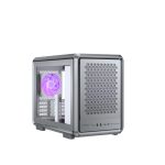 酷碼 MasterFrame 400 MESH ARGB 機殼 銀色/顯卡39cm/M-ATX/TYPE-C/玻璃透測/水冷360mm/內建風扇後1